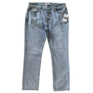 RE/DONE & PAM Womens Size 30 The Anderson Straight Fit Jeans 90s Button Fly Blue